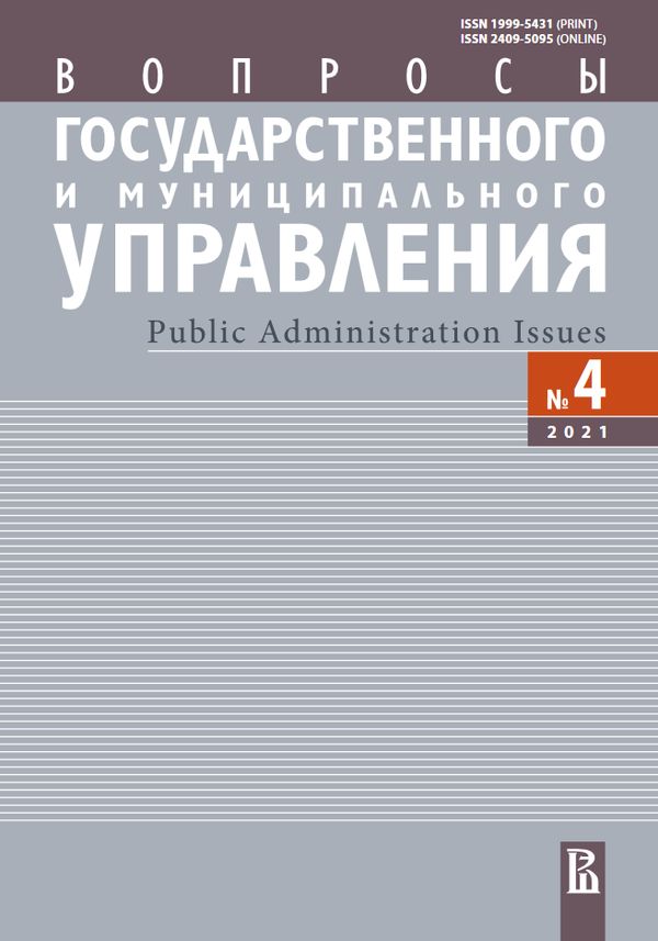ВОПРОСЫ ГОСУДАРСТВЕННОГО И МУНИЦИПАЛЬНОГО УПРАВЛЕНИЯ