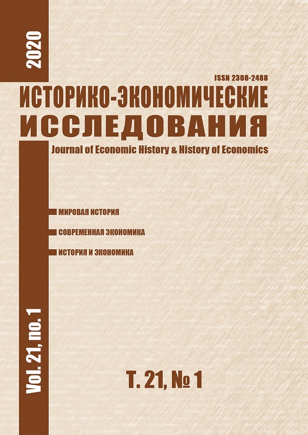 ИСТОРИКО-ЭКОНОМИЧЕСКИЕ ИССЛЕДОВАНИЯ (БГУ)
